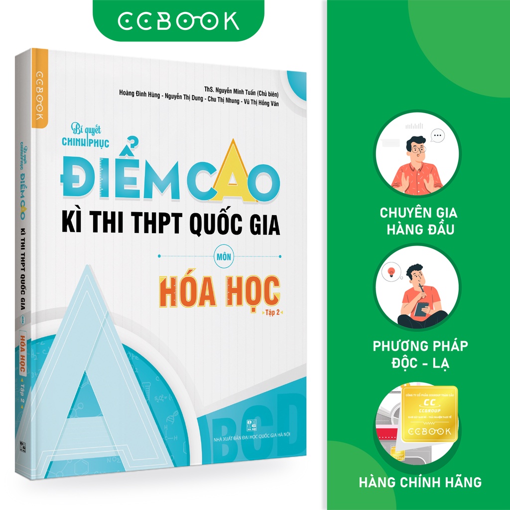 Sách - Bí quyết chinh phục điểm cao kì thi THPT Quốc gia môn Hóa học Tập 2 - Ôn thi đại học - Chính hãng CCbook