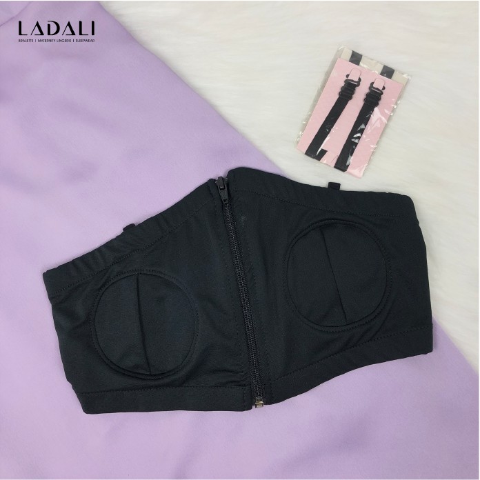 Combo 2 áo lót hút sữa rảnh tay cao cấp, áo hút sữa có dây Ladali HS01 - Đen, Da | BigBuy360 - bigbuy360.vn