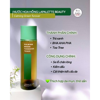 Toner làm sạch Lapalette Beauty Calming Green Turnover