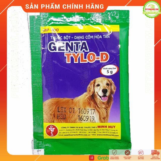 Combo Genta Tylo D dạng cốm dành cho chó mèo