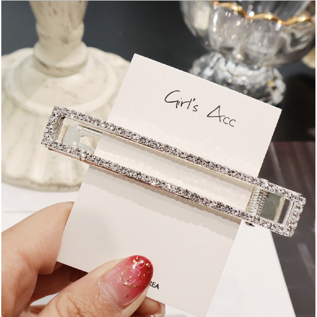 Kẹp tóc đính đá thời trang cho nữ