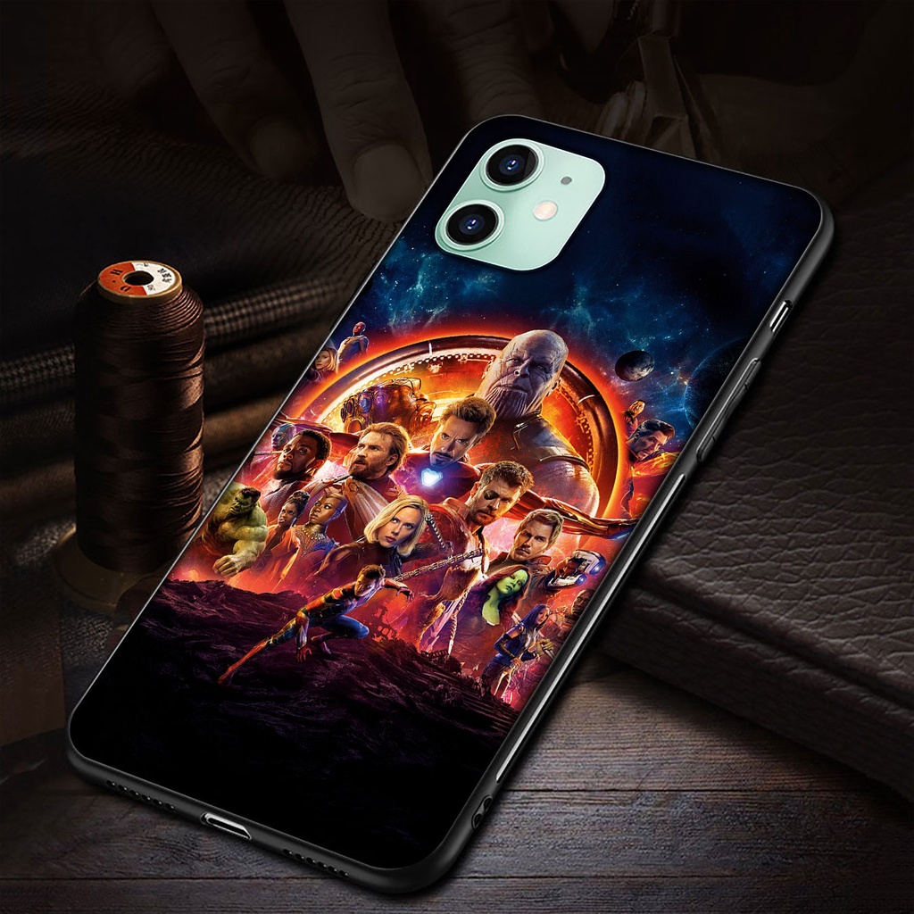 Ốp điện thoại silicone mềm hình Avengers Marvel Iron Man bảo vệ cho iPhone 11 Pro XR X XS Max 7 8 6 6s Plus