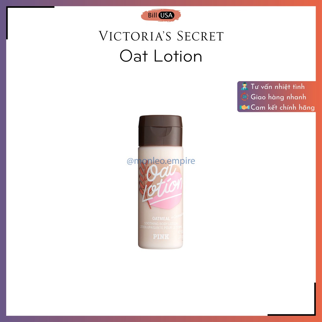 Sữa dưỡng thể yến mạch Victoria's Secret Mini Oat Lotion Soothing 88ml