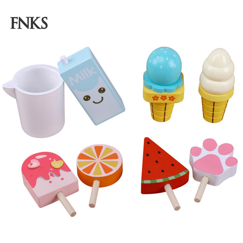 Bộ 8 Món Đồ Chơi Nhà Bếp Nhiều Màu Sắc Dành Cho Trẻ