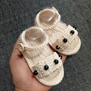 Dép sandal cho bé yêu có dán đế chống trượt - Dương liễu handmade