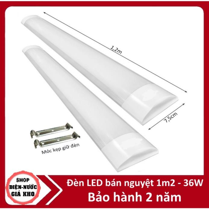 Đèn bán nguyệt 1m2 tuýp Led 1,2 mét 36w sáng trắng RẺ