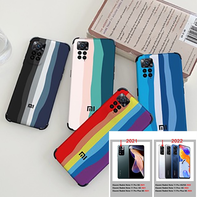 ốp điện thoại silicon in màu cầu vồng gradient cho Xiaomi Redmi Note 11 Pro 5G Plus Pro+ 4G
