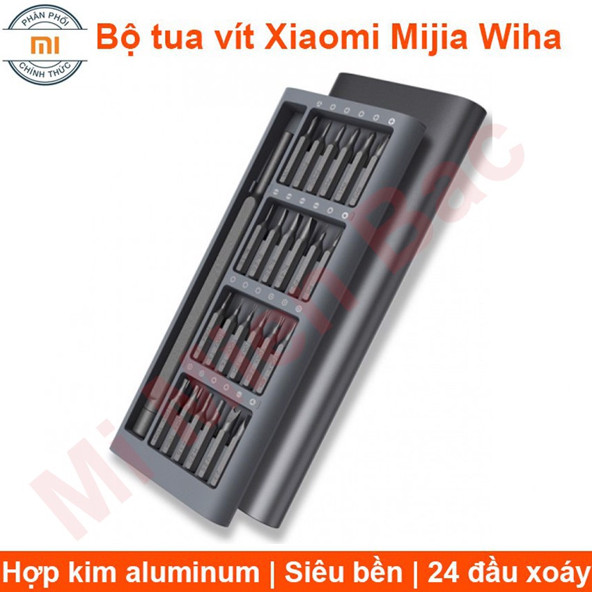 BỘ TUA VÍT XIAOMI MIJIA WIHA, Bộ Tua Vít Đa Năng 24 Đầu Siêu Cứng Có Nam Châm - Chính Hãng Xiaomi