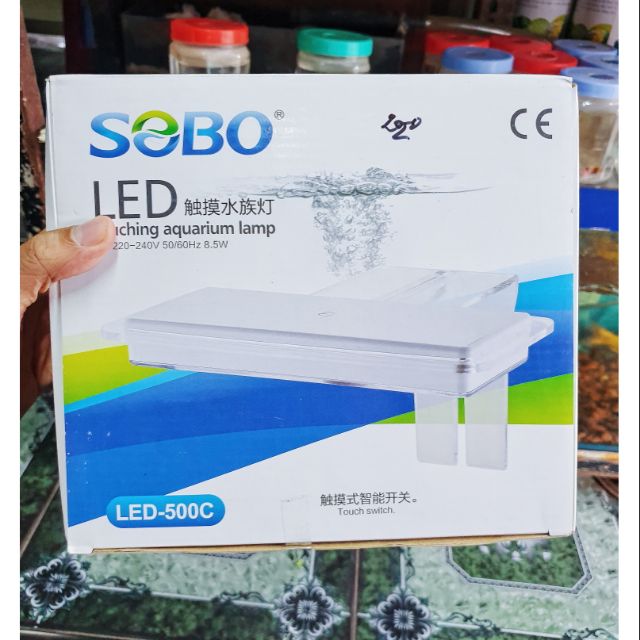 ĐÈN LED KẸP TRẮNG SOBO 500C CHO HỒ THỦY SINH KHÔNG KIỀNG