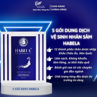 [COMBO 5 GÓI] Dung dịch vệ sinh Phụ Nữ Habela Nhân Sâm Hàn Quốc - 5ml (GIÁ DÙNG THỬ)