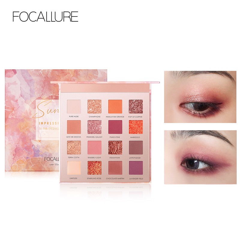 (Hàng Mới Về) Bảng Phấn Mắt Fa88 Focallure Màu Sắc Long Lanh Quyến Rũ