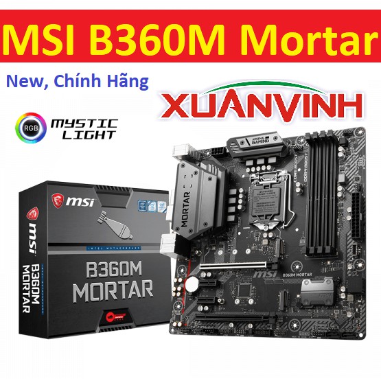 Bo mạch chủ MSI B365M Mortar B360M Mortar New Chính Hãng | BigBuy360 - bigbuy360.vn