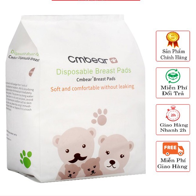 Miếng lót thấm sữa CM Bear 108 miếng ( chính hãng ) siêu tiết kiệm