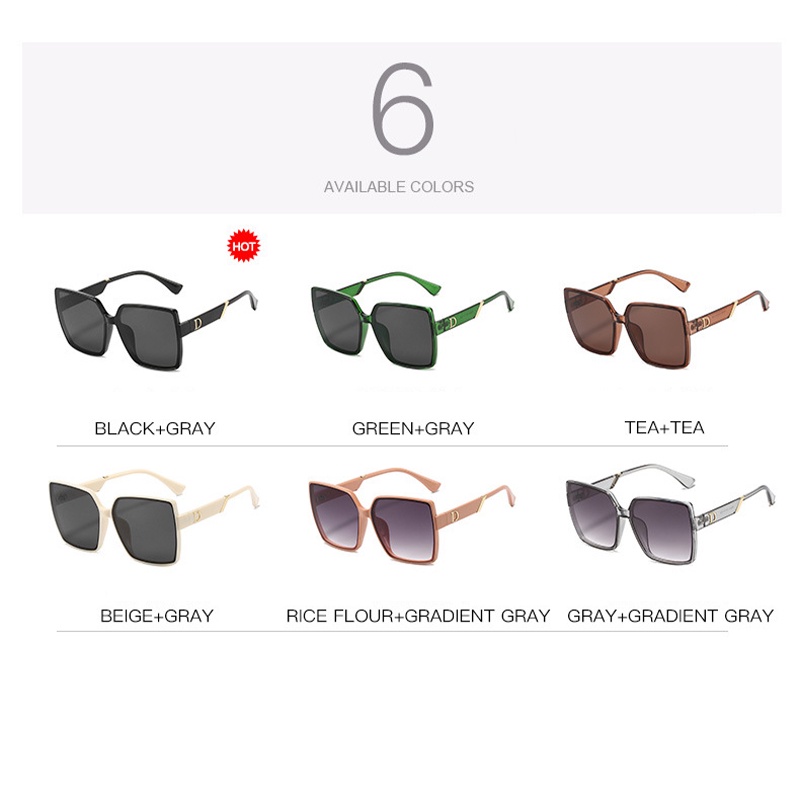 Kính Mát Gọng Chữ D Phong Cách Retro Thời Trang Hàn Quốc Cho Nam Nữ