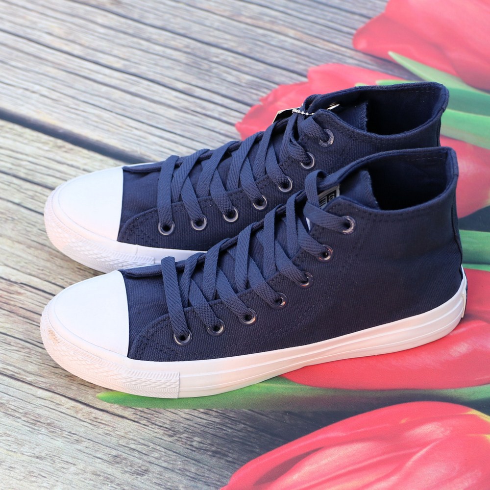 Giày Sneaker Chuck 2 Xanh Navy Nam Cổ Cao ZRS | BigBuy360 - bigbuy360.vn