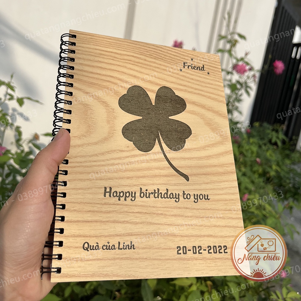 Notebook, sổ nhật kí tình yêu, lưu bút ngày hè, Món quà ý nghĩa tặng bạn bè, người yêu , khắc theo yêu cầu
