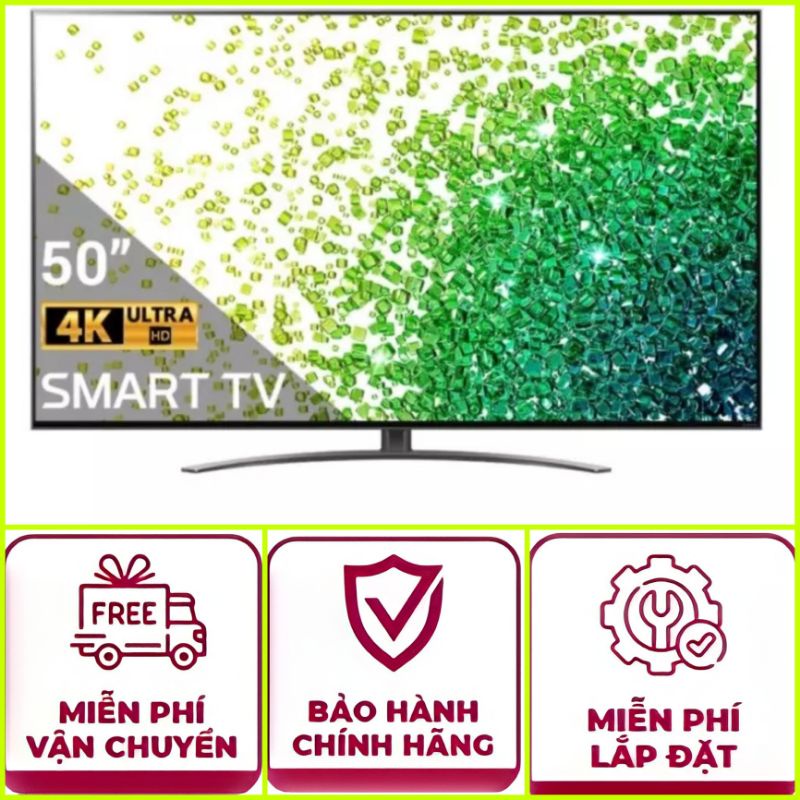 Smat Tivi LG 50NANO86TPA < Giá rẻ > chính hãng BH:24 tháng tại nhà từ nhà sản xuất trên toàn quốc