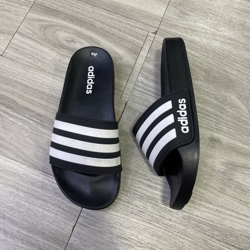 Dép Nam ,Dép adidas Quai Ngang  Họa Tiết 3 Lá Chìm Siêu Đẹp Và Cao Cấp