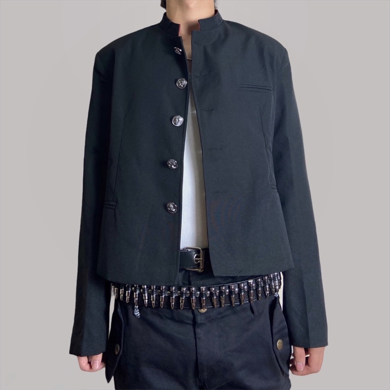 Áo khoác Nhật Bản crop gakuran high and low