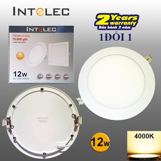Đèn led âm trần tròn intelec 12w ánh sáng trung tính