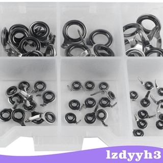[Lzdyyh3] 70 Cái / hộp Hướng Dẫn Cần Câu Bằng Thép Không Gỉ Mắt DIY Cần Sửa Chữa