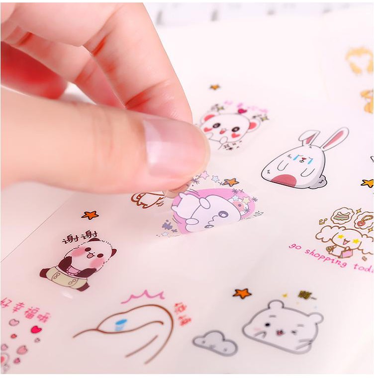 SET STICKER 6 miếng cute siêu rẻ