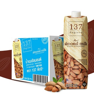 Sữa hạt hạnh nhân không đường 137 degrees 1000ml