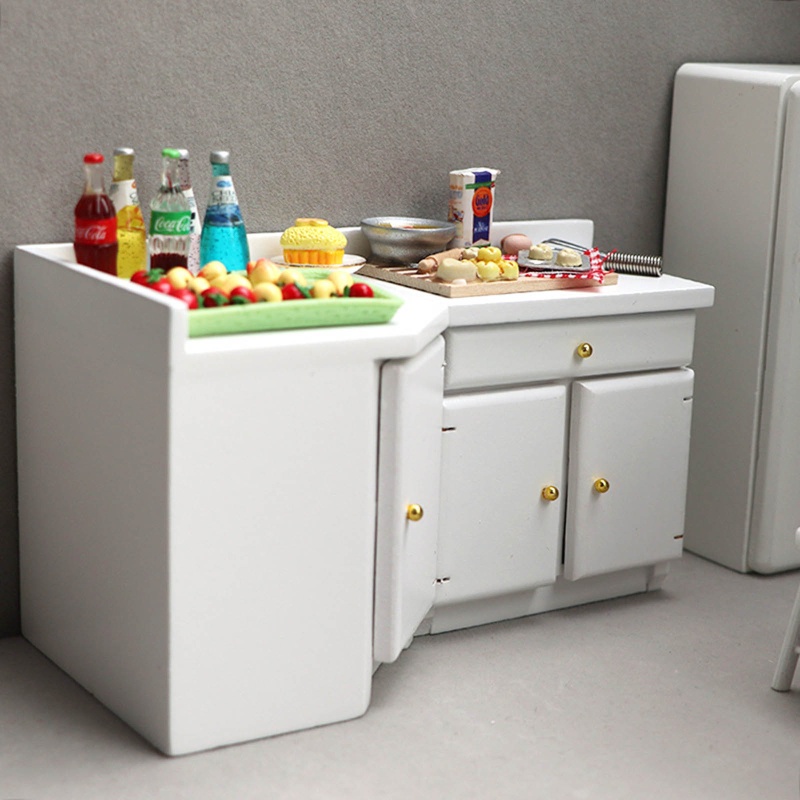 Bộ Trò Chơi Búp Bê Công Chúa Gắn Góc Tủ Chén / Bàn Nhỏ Gọn Cho Bé Gái