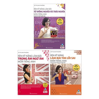 Sách - Trọn Bộ 3 Cuốn Rèn Luyện Kỹ Năng Môn Tiếng Anh (Cô Mai Phương)