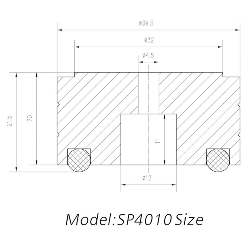 4 cái 40X20Mm nhôm HiFi AMP Loa cách ly Chân đế Bàn xoay Bộ đệm chân DAC