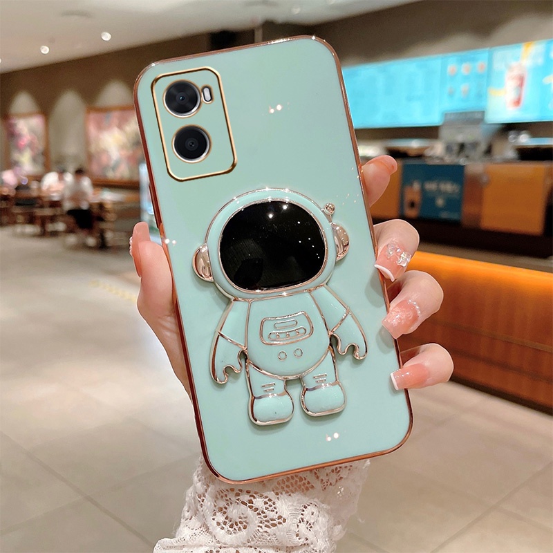 Stand Phone Case Oppo A15 A15s F1s F11 Pro A83 A16 Realme GT neo Realme GT NEO 2 Realme GT 2 Camera Protect Astronaut Soft Cover Phone Holder