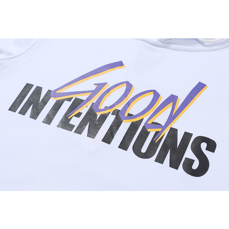 Áo hoodie tay dài bằng cotton plus size in chữ phong cách cổ điển dành cho cả nam và nữ