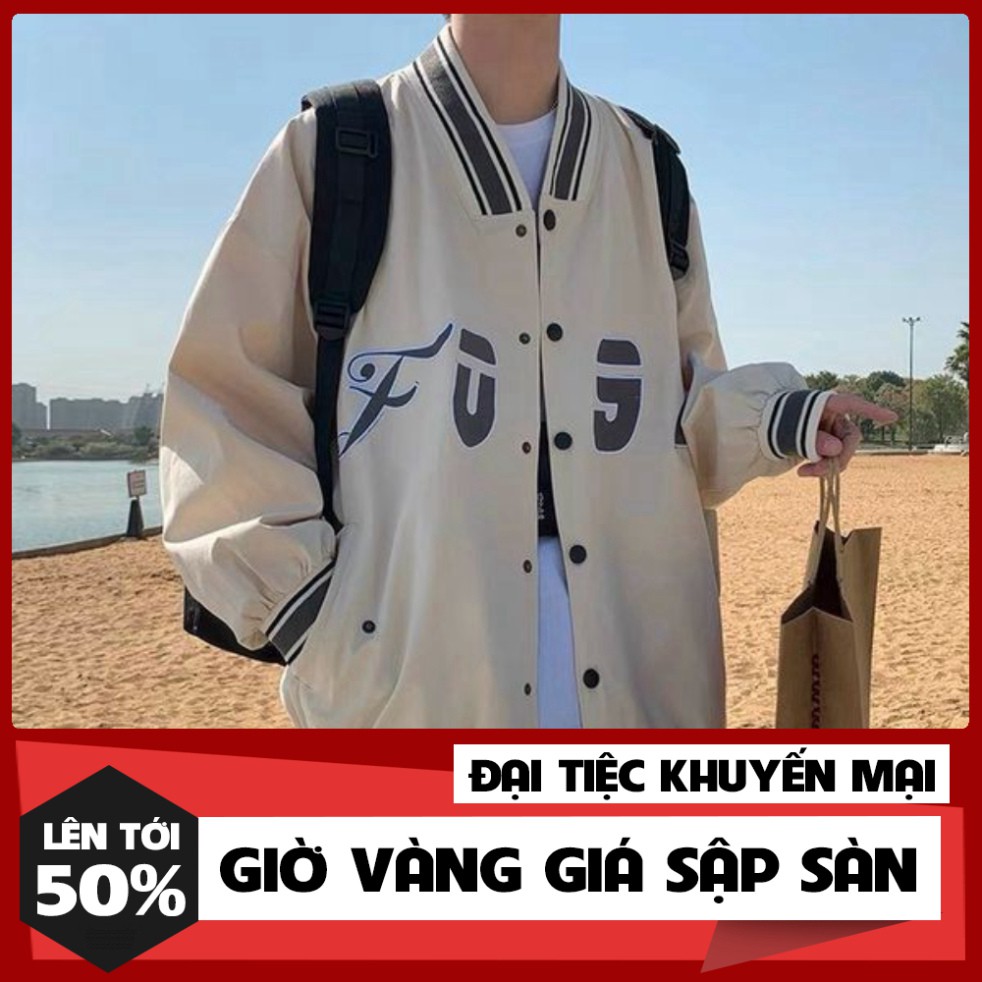 (KHUYẾN MÃI KHỦNG MÙA HÈ) Áo Khoác Dù Kiểu Bomber, Chất Dù 2 Lớp, Unisex, Logo In 2 Thân Chuẩn Hàng Shop