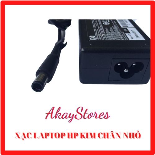 Sạc laptop Adater HP 19v-4.7a 18.5v-3.5a AkayStores chân tròn to có kim ở giữa - tặng kèm dây nguồn