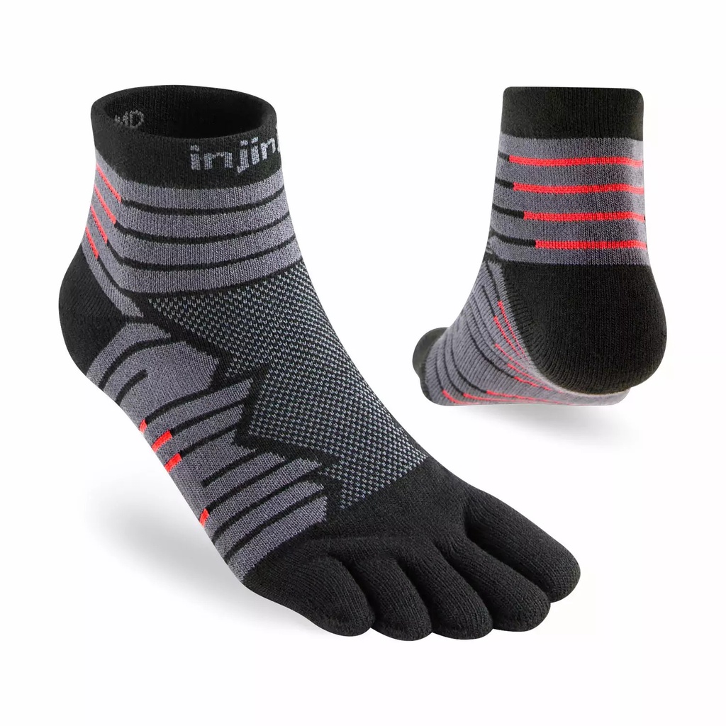 Vớ xỏ ngón chạy đường dài Injinji ULTRA RUN Mini Crew (Onyx)