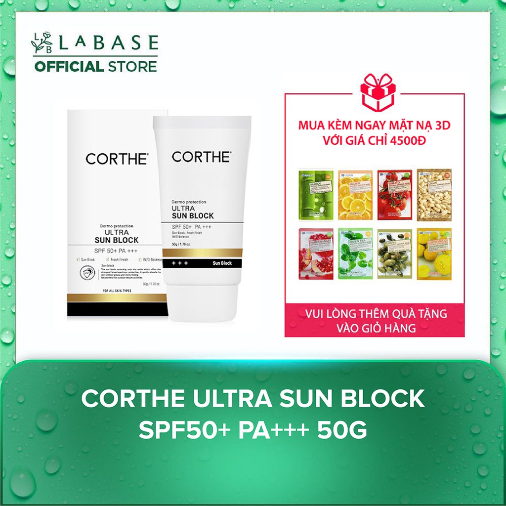 Kem chống nắng Corthe Ultra Sun Block SPF50+ PA+++ 50g