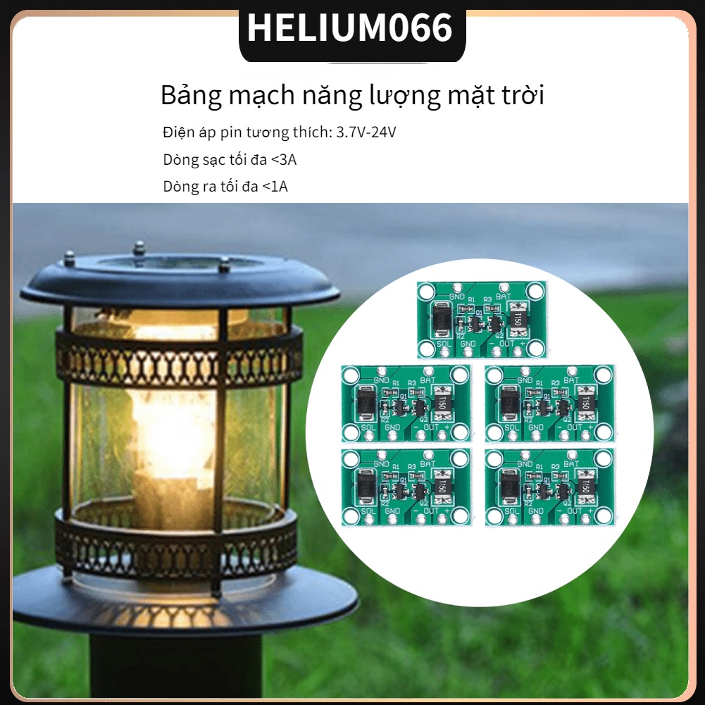 5 cái S665 Bảng điều khiển sạc năng lượng mặt trời pin mạch mô-đun Helium066