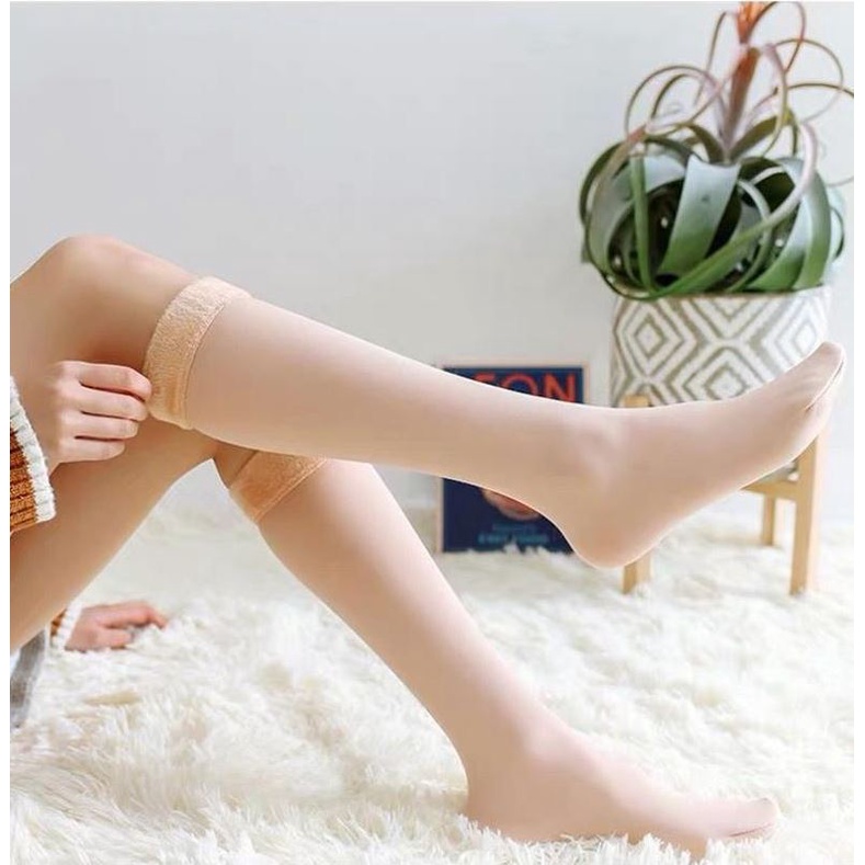 Tất gối lót lông dày mịn dài không xù lông