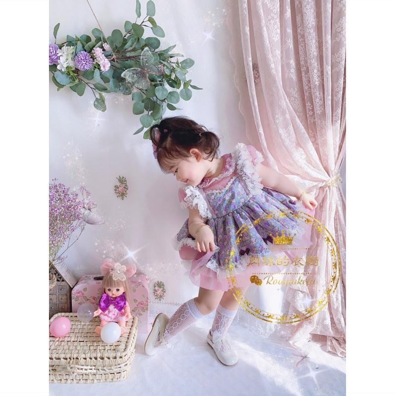 Đầm Công Chúa Lolita Tay Ngắn Phong Cách Phương Tây Mùa Hè Mới Cho Bé Gái