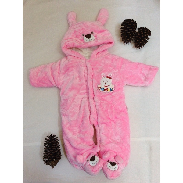 Body suit phao lông ấm cho bé 2hand