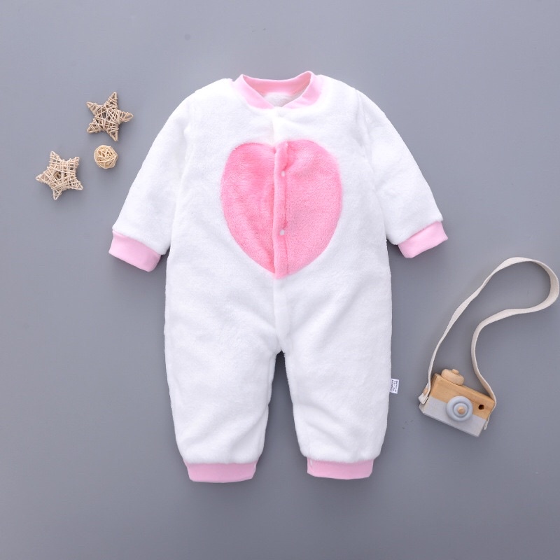 Bộ Body bông ấm cho bé sơ sinh tới 3 tuổi, kiểu dáng dễ thương