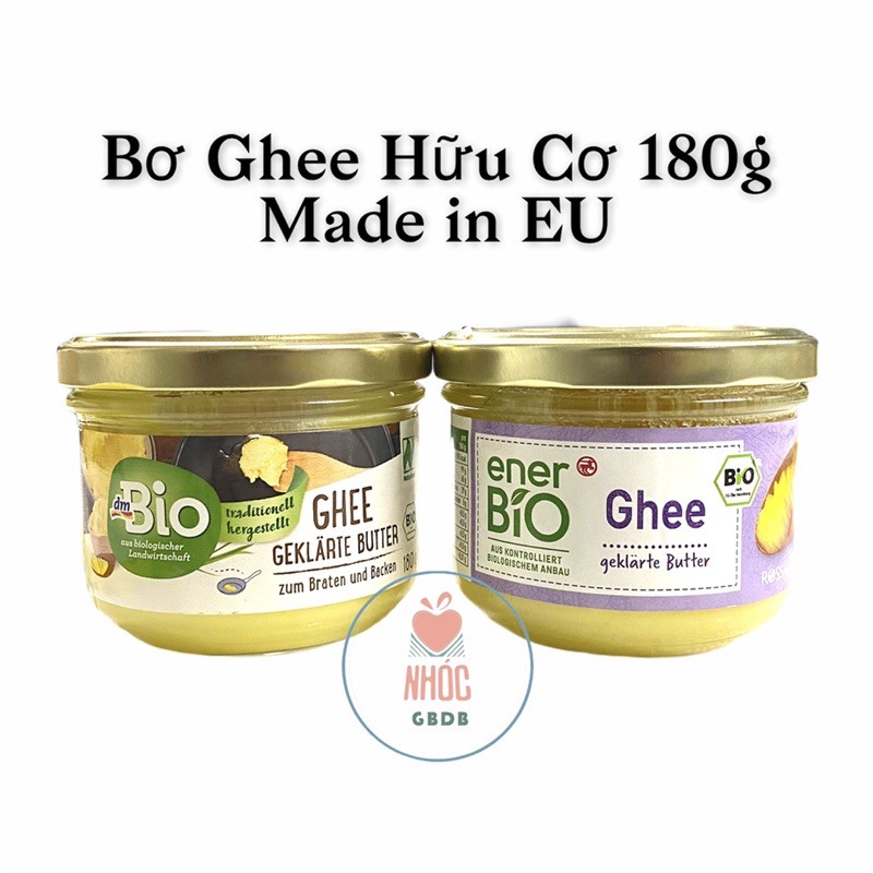 [date 2023[ Bơ Ghee hữu cơ Bio 180g Đức (chuẩn air)