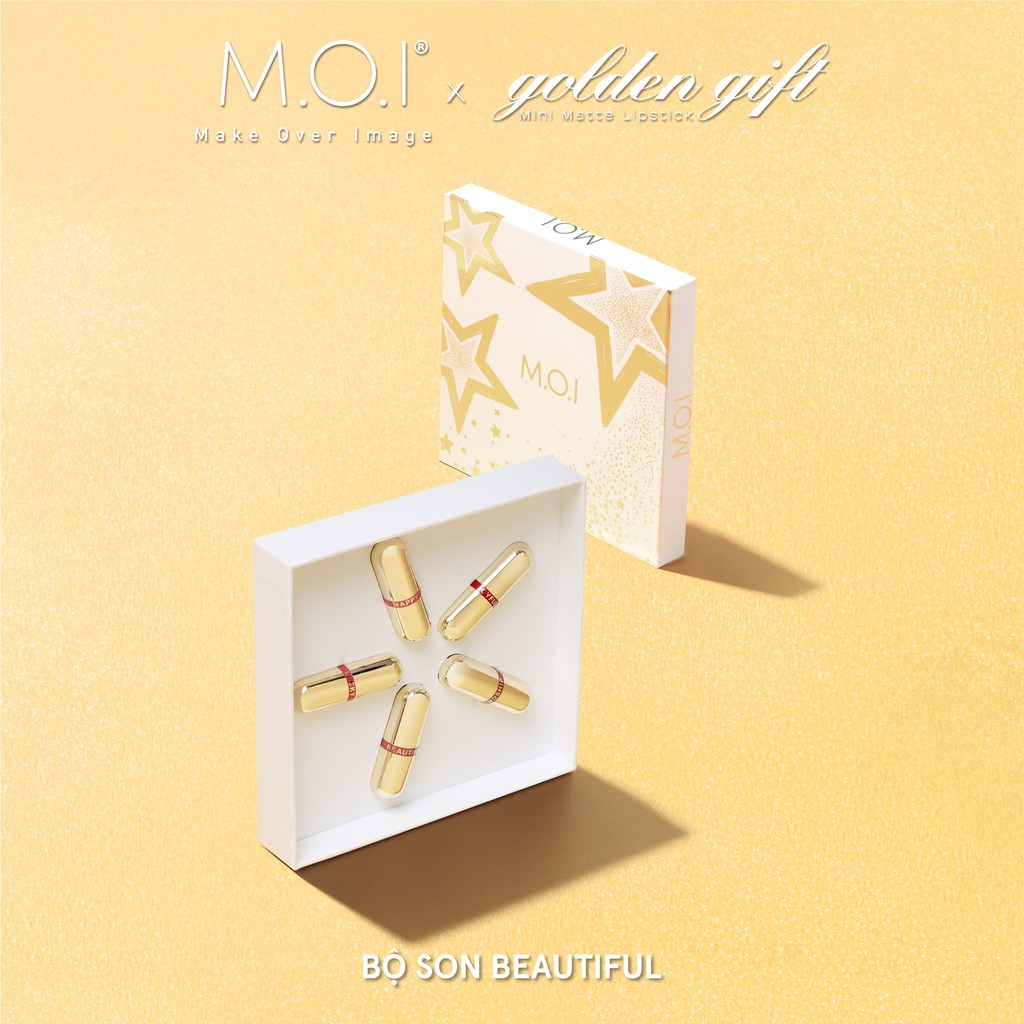 Set 5 Thỏi Love M.O.I Mini Hồ Ngọc Hà - Golden Gift
