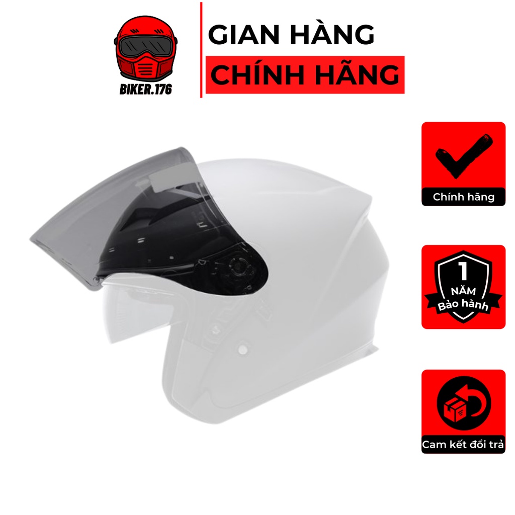 Kính chắn mũ bảo hiểm 3/4 YOHE 878, ROC 02(Không bao gồm mũ) - BIKER.176 - Mũ bảo hiểm chính hãng Vũng Tàu