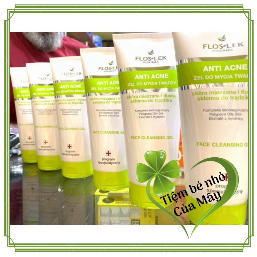 Floslek Sữa Rửa Mặt Dạng Gel Cho Da Nhờn Mụn Anti Acne Bacterial Face Cleansing Gel 125ml | BigBuy360 - bigbuy360.vn
