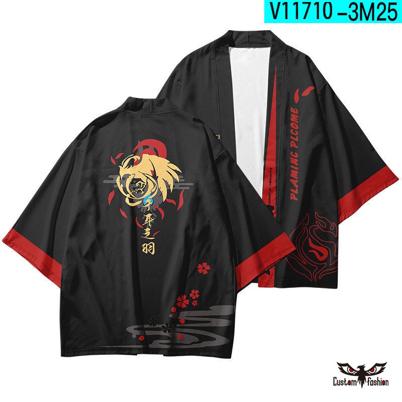 Áo Khoác Kimono Tay Ngắn Hóa Trang Hinkai Va Chạm 3 Phong Cách Nhật Bản Thời Trang Mùa Hè Cho Nam Và Nữ