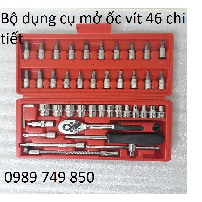 Bộ dụng cụ mở ốc vít 46 chi tiết