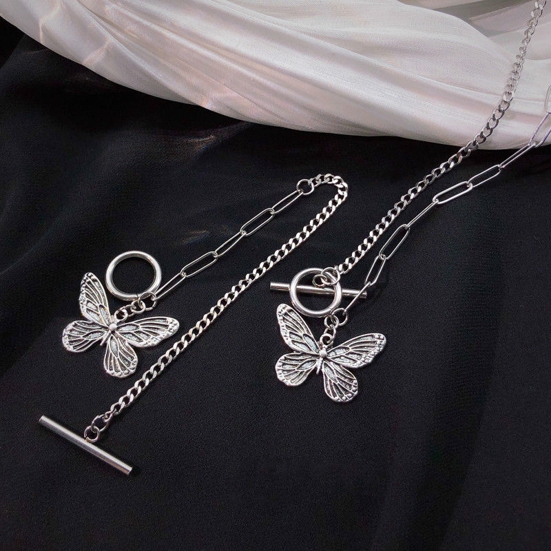 Dây Chuyền Mặt Hình Bướm 22328 Phong Cách ins Cá Tính