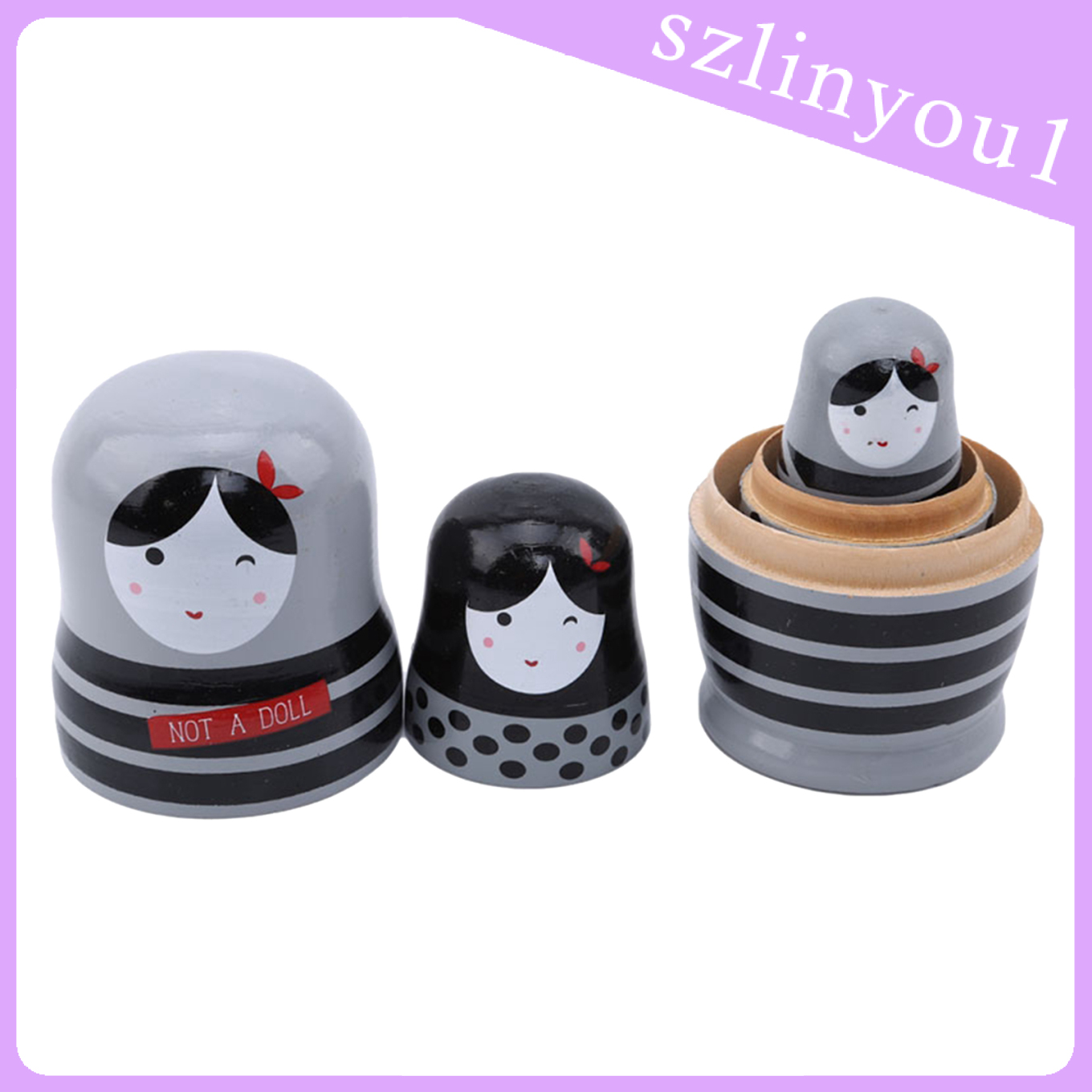 Bộ 5 Búp Bê Nga Matryoshka Bằng Gỗ