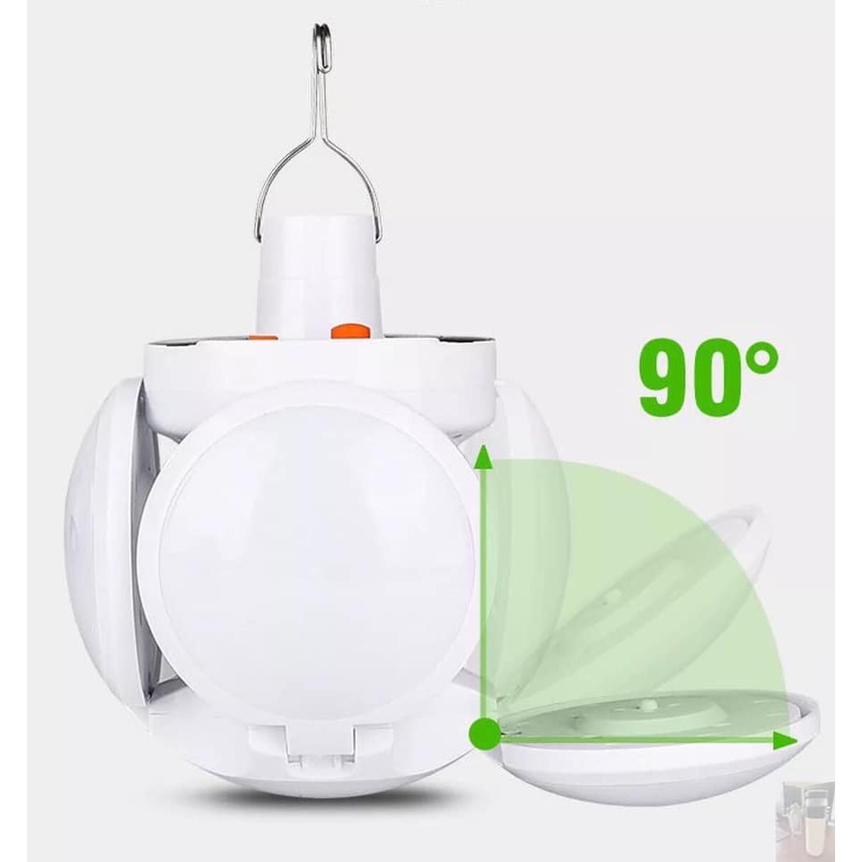 [FREESHIP] Bóng đèn tích điện 5 cánh hoa sẵn